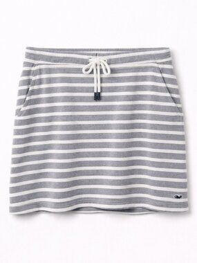 Vineyard Vines Women's Navy Blue Stripe Skirt Size XL Sailorcore Nautical Preppy